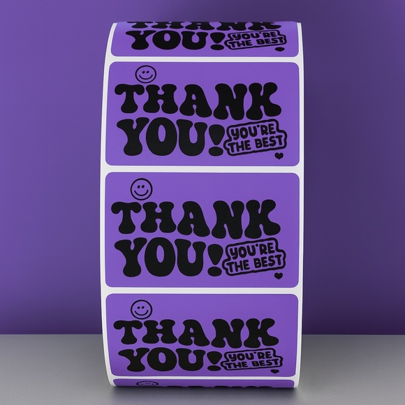 Thank You You’re The Best Stickers – Cute Packaging Labels for Small Business 2" - Picture 3 of 11
